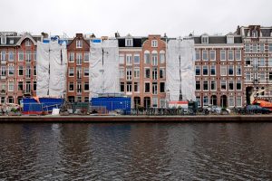 Renovatiewerkzaamheden bij woningen in Amsterdam, februari 2026 © Ramon van Flymen / ANP